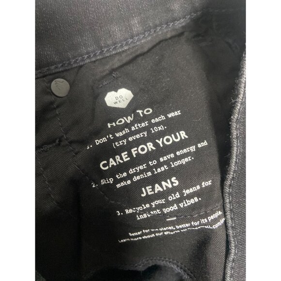 Madewell Womens 10" High-Rise Skinny Jeans Size 26 Black Denim - Picture 5 of 14